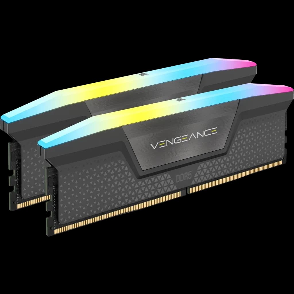 Vengeance® RGB 64GB (2x32GB) DDR5 Dram 6000MT/s CL40 CMH64GX5M2B6000Z40 AMD Expo & Intel XMP