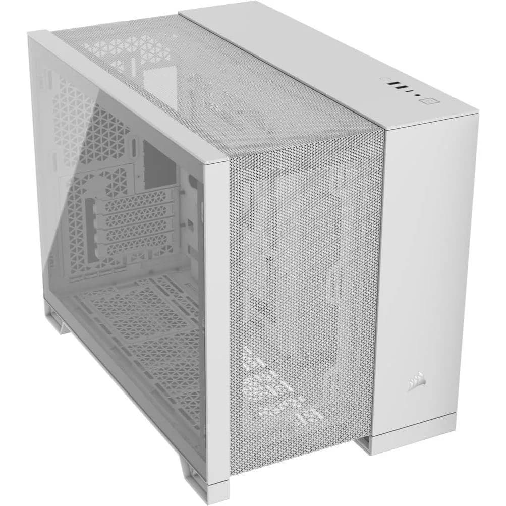 2500D Tempered Glass Dual Chamber WHITE CC-9011264-WW