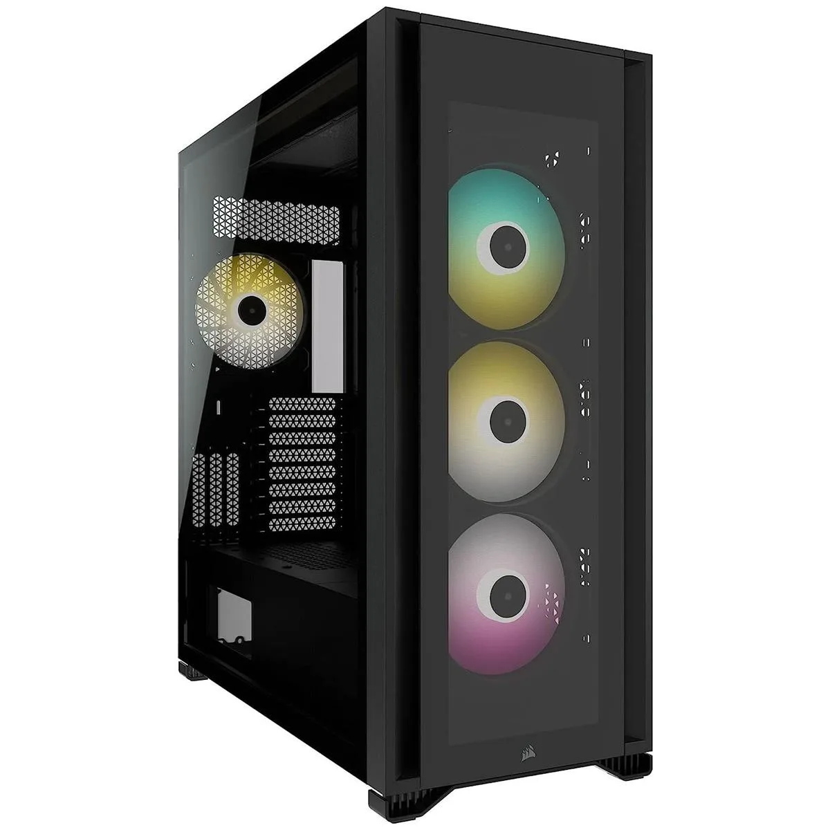 7000X RGB Tempered Glass Black CC-9011226-WW