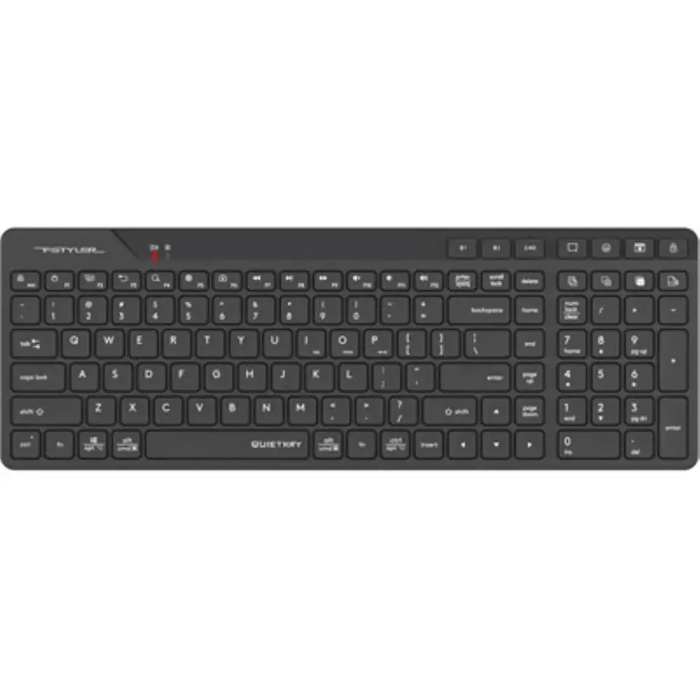 FBK27C AS (Black) Fstyler Bluetooth & 2.4G Rechargeable Keyboard,2-Zone Compact Size